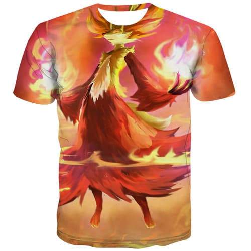 Wolf T shirts Men Animal Tshirts Novelty Flame Tshirts Cool War T-shirts Graphic Gothic Tshirts Casual Short Sleeve Punk Rock - KYKU