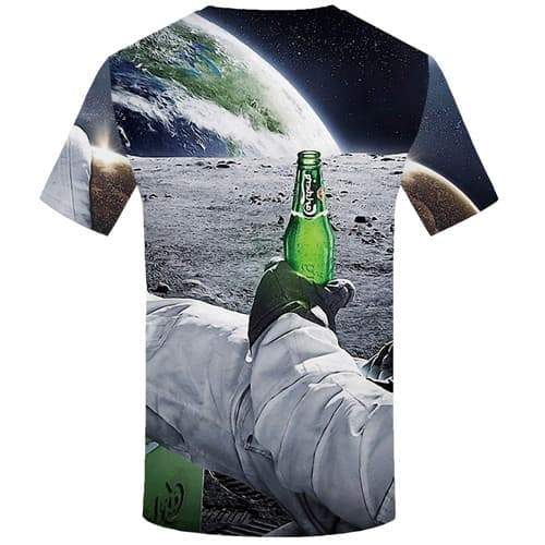 
Beer T-shirt Men Galaxy Space Tshirts Casual Astronaut T-shirts 3d Earth T-shirts Graphic Funny Tshirts Cool Short Sleeve - KYKU
                