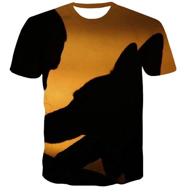 
dog tshirts Puppy Cute animal shirt tee art costume men's Cool big Smart dogs
                