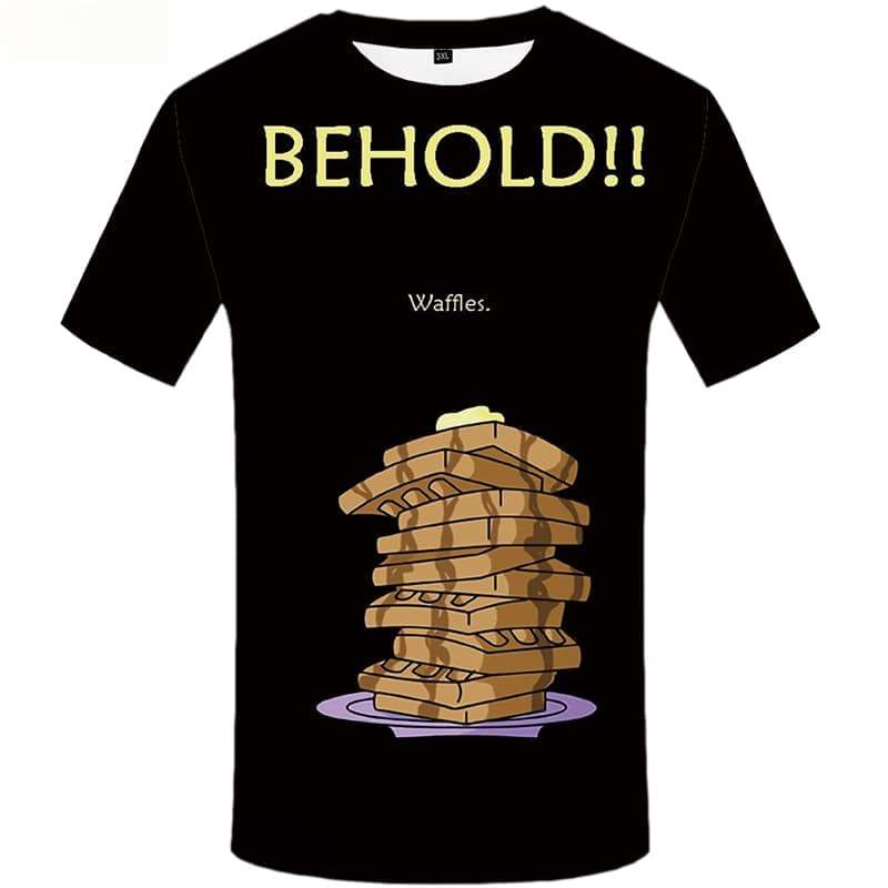 Burger T shirts Men Food Tshirt Anime Behold Tshirts Cool Black Tshirts Novelty Short Sleeve summer Mens New Streetwear Big Size