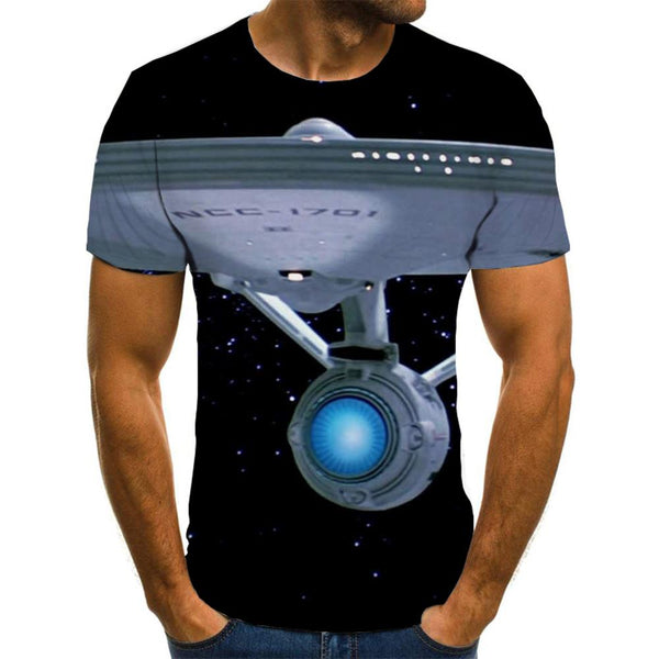 Airship tshirt 3D tshirt air ship flying ship men Cool art costume