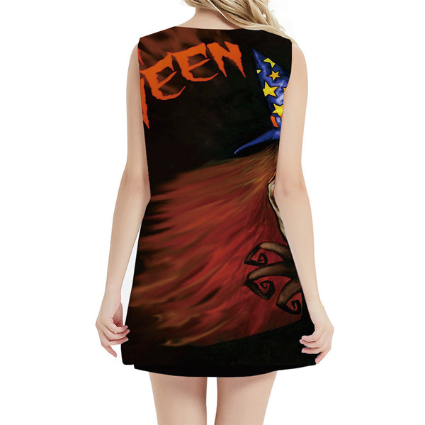 
Grim Reaper Dress Women Skull Office Halloween Beach Metal Sexy Gothic Tank Womens Clothing Tassel
                