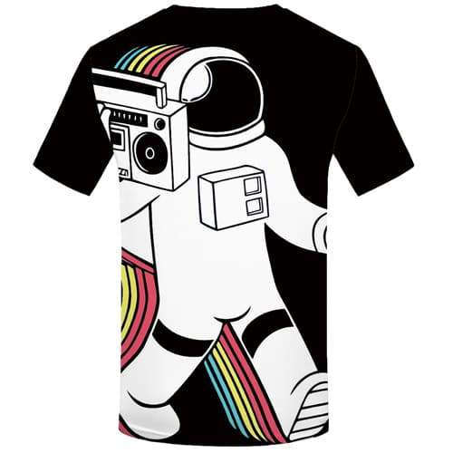
Astronaut T-shirt Men Graffiti Tshirt Printed Music Tshirts Cool Black And White T-shirts 3d Rainbow T-shirts Graphic - KYKU
                