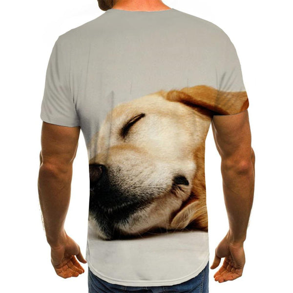 
tshirt animaldocile pets Novelty 3D shirtCool men dog art costume
                