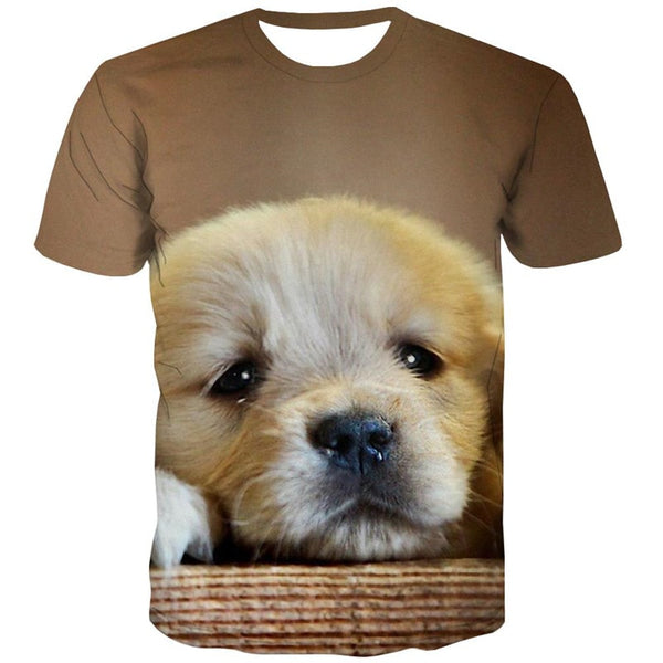 
Golden Retriever dog shirt Novelty 3D shirt Puppy Cute Pets big Smart dogs Cool art costume man
                