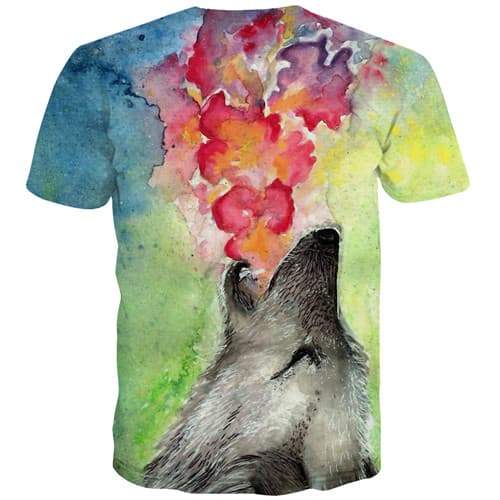 
Wolf T-shirt Men Graffiti T-shirts Graphic Animal T-shirts 3d Colorful Tshirts Casual Art Tshirt Printed Short Sleeve Full Print - KYKU
                