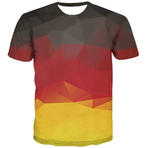 German Flag T shirts Men Geometric Tshirts Novelty Germany Tshirt Printed Abstract Shirt Print Gothic Tshirt Anime Short Sleeve - KYKU
