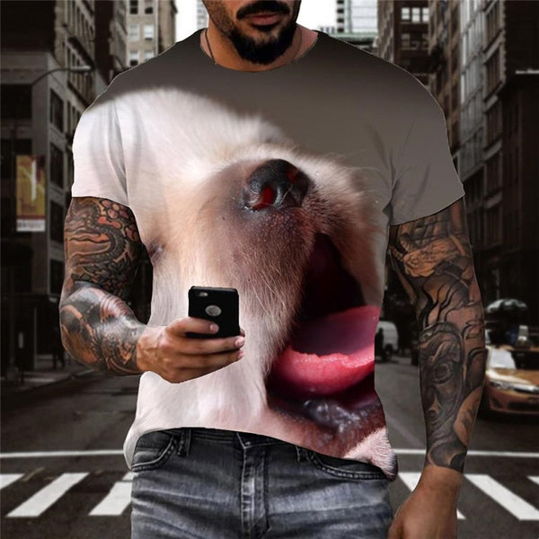 
Little White dog shirts Puppy Cute Pets shirt tee art costume Casual big Smart dogs man
                