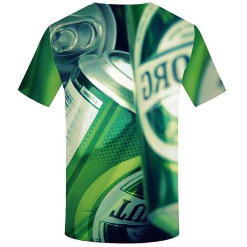 
Beer T-shirt Men Metal Tshirt Anime Character Tshirts Novelty Green Shirt Print Harajuku T-shirts 3d Short Sleeve summer - KYKU
                