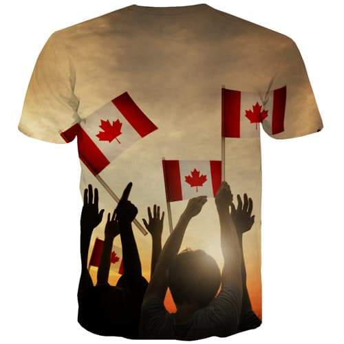 
Canadian Flag T-shirt Men Maple Leaf Tshirts Casual Canada T-shirts 3d Harajuku Tshirt Anime Abstract Tshirt Printed - KYKU
                