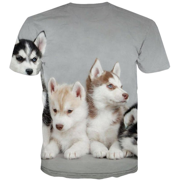 
shirt Husky dog Puppy Cute Pets Cool Casual art costume men big Smart Husky dogs
                
