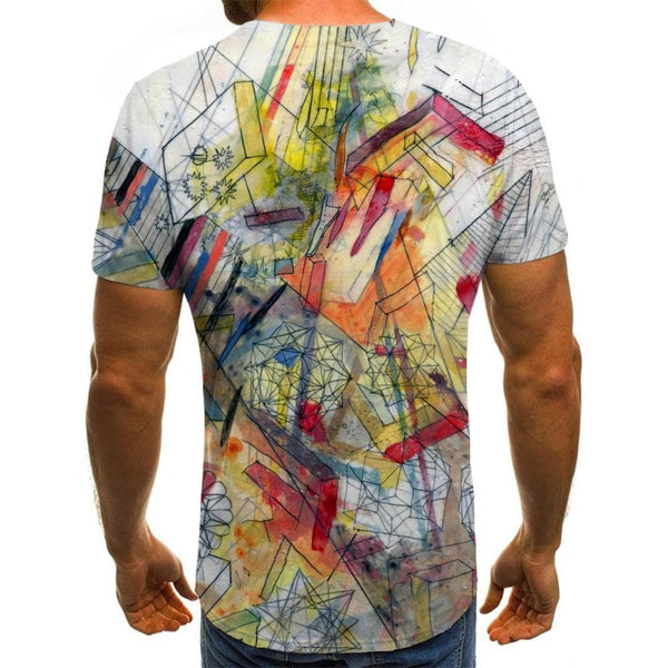 
Colorful T shirt Men Geometry Funny T shirts Letter Tshirt Printed Harajuku Anime Clothes
                