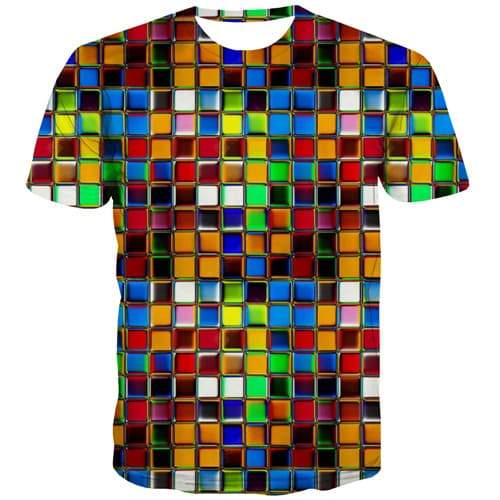 Russia T shirts Men Square Tshirt Printed Colorful Tshirt Anime Geometric Tshirts Novelty Leisure T-shirts Graphic Short Sleeve - KYKU