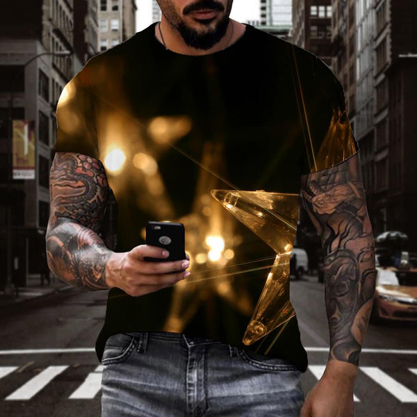 
Pentagram lantern tshirts festival Funny 3D t shirt Casual men art costume Christmas
                