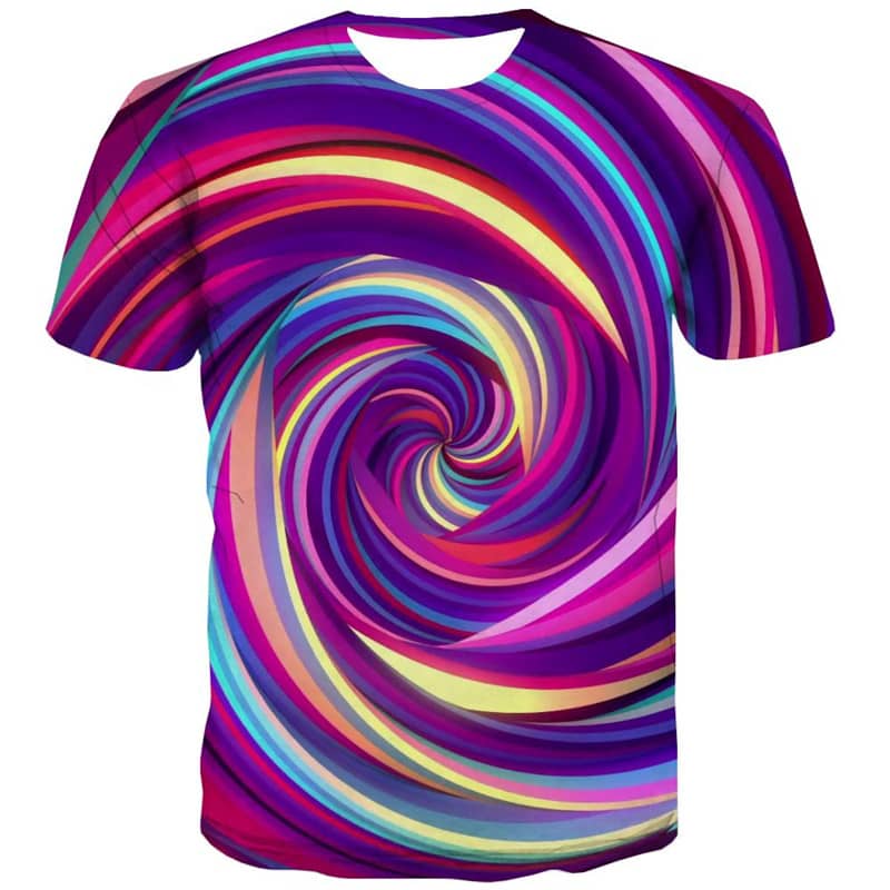 t shirt abstract  personality Funny 3D t shirt  art costume fun geometric colorful art man Cool