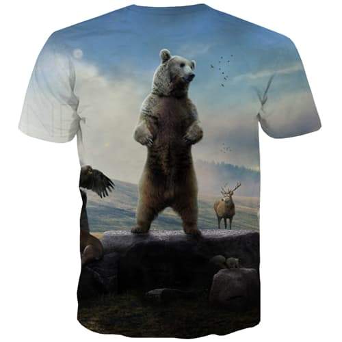 
Russia T-shirt Men Bear Tshirts Novelty Animal Tshirt Printed Funny Tshirts Casual Harajuku Tshirt Anime Short Sleeve Punk Rock - KYKU
                