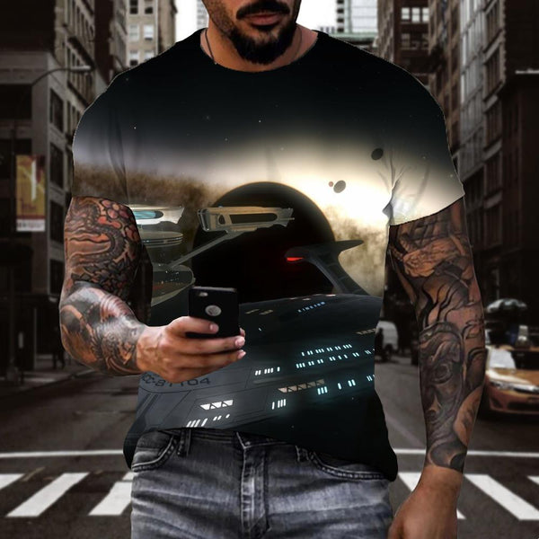 
t shirt Airship top tee air ship men art costume flying ship Cool
                