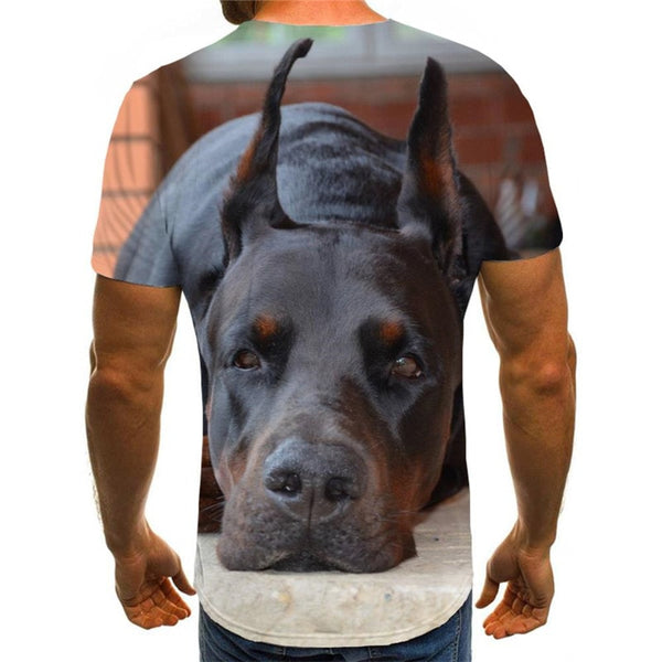 
dog shirts Puppy Cute animal t shirt 3D art costume Casual big Smart dogs men's
                