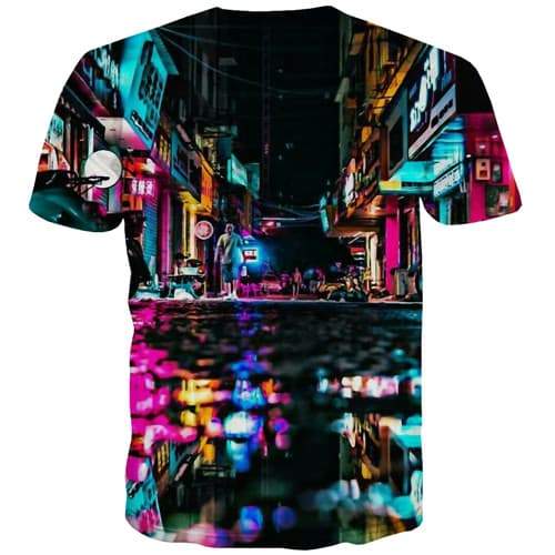 
City T-shirt Men Graffiti Shirt Print Black Tshirts Cool Pent Tshirt Anime Rock Tshirts Casual Short Sleeve Hip hop Men/women - KYKU
                