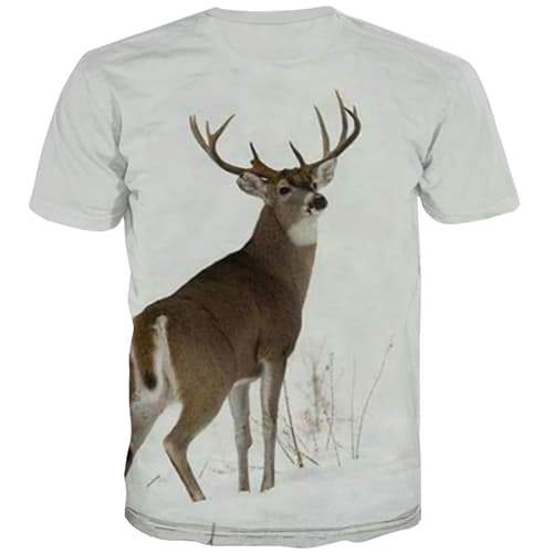 
Deer T-shirt Men Animal T shirts Funny Cartoon T-shirts 3d Harajuku Tshirt Anime Lovely Tshirts Cool Short Sleeve Full Print Men - KYKU
                