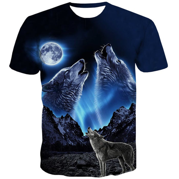 
Wolf T-shirt Men Animal Tshirts Novelty Moon Tshirts Casual Abstract T-shirts Graphic Gothic T shirts Funny Short Sleeve
                