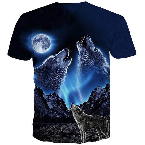 
Wolf T-shirt Men Animal Tshirts Novelty Moon Tshirts Casual Abstract T-shirts Graphic Gothic T shirts Funny Short Sleeve
                