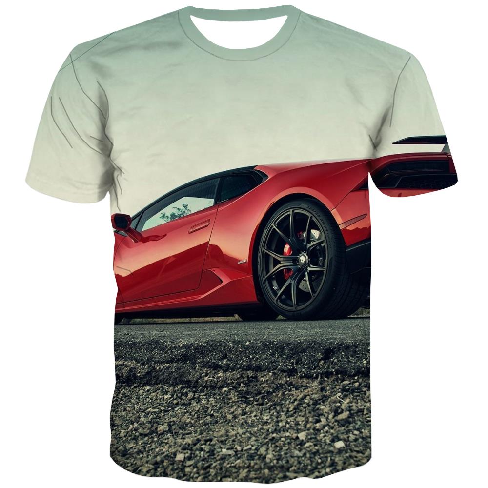 Racing Car T shirts Men Metal Tshirt Printed City T-shirts Graphic Gray Tshirts Novelty Retro Tshirts Casual