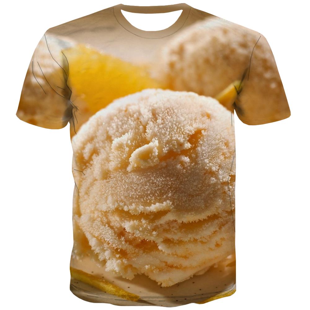 Sweet T shirts Men Gourmet Shirt Print Icecream Tshirts Cool Colourful Tshirts Novelty