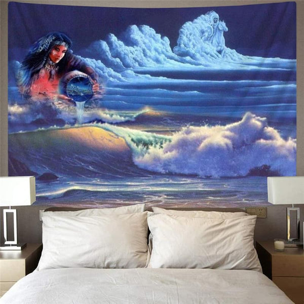
Indios Tapiz Cloud Home Tapestrys Horse Rug Wall Decor Boho decor Witchcraft New
                
