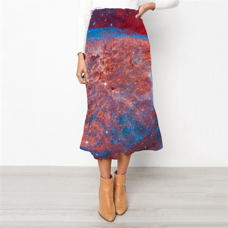 Galaxy Skirt Women Space Rock Frauen Universe High waist skirts Womens Clothing