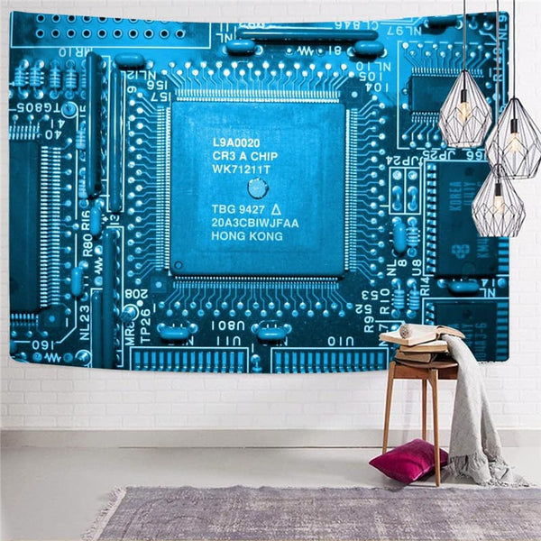 
Motherboard Tapestry Technology Tenture Mandala Letter Wall Tapestry Funny Rug Wall
                