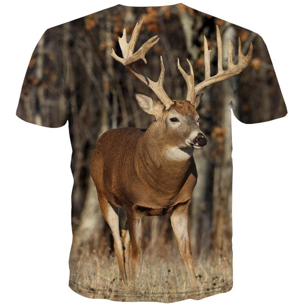 
Hunting T-shirt Men Jungle Tshirt Anime Deer T shirts Funny Shooter Tshirts Cool Camouflage Tshirt Printed
                