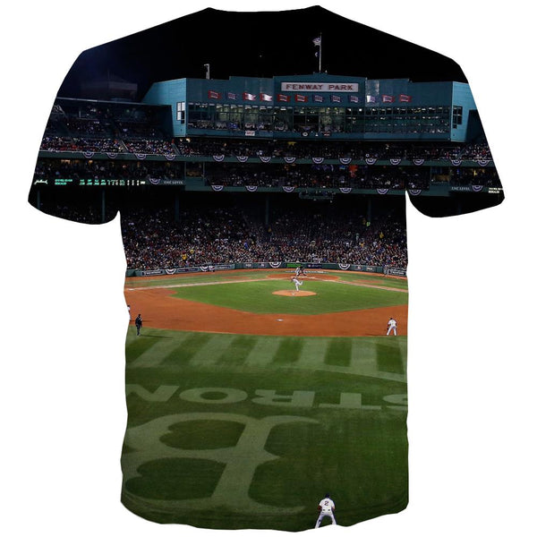 
Baseball T-shirt Men Stadium Tshirts Casual Game Tshirts Cool White Tshirt Anime
                