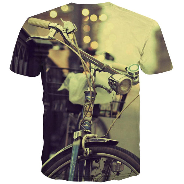 
Bicycle T-shirt Men Metal T shirts Funny City Tshirts Cool Psychedelic T-shirts 3d
                