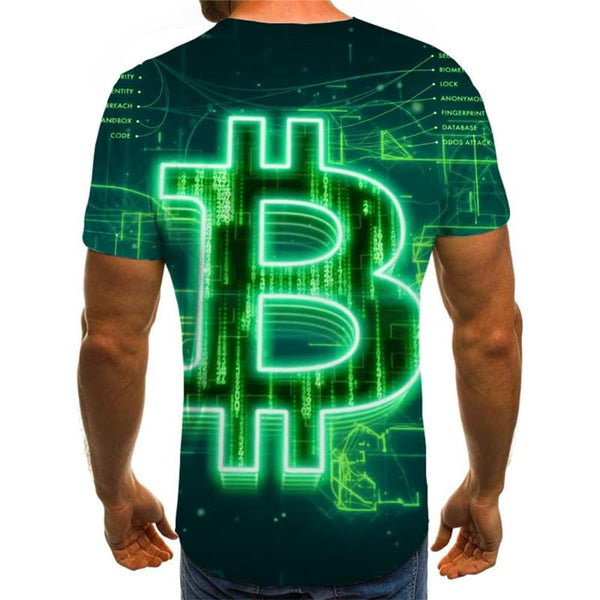 
Bitcoin T shirt Men Green Tshirt Printed Retro Funny T shirts Harajuku Tshirts Casual
                