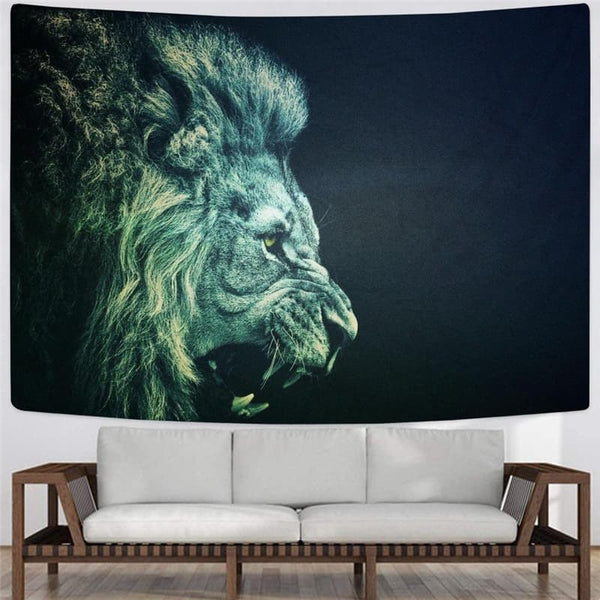 
Lion Tapestry Animal Wall Tapestry Anime Tenture Mandala Green Tapestries Ferocious Home Tapestrys
                
