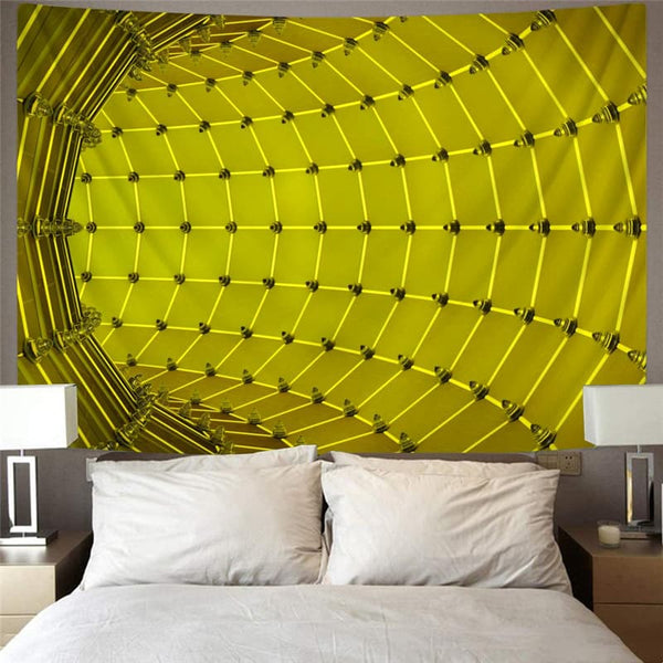 
Geometric Tapiz Psychedelic Tenture Mandala Vortex Tapestries Time Tunnel Wall Tapestry Yellow Home Tapestrys
                