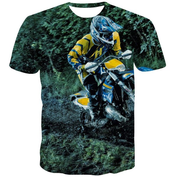 Motocross T-shirt Men motorcycle Tshirts Casual Offroad T-shirts Graphic - KYKU
