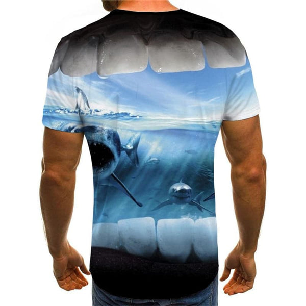 
Shark T shirt Men Ocean T-shirts 3d Animal Anime Clothes Hip Hop Funny T shirts
                