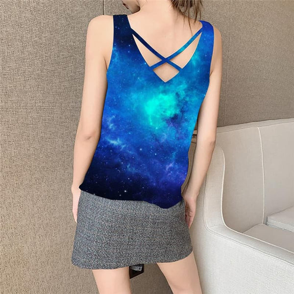 
Galaxy Tank-Top women Space Anime Clothes Universe Sleeveless 3d Womens Clothing
                