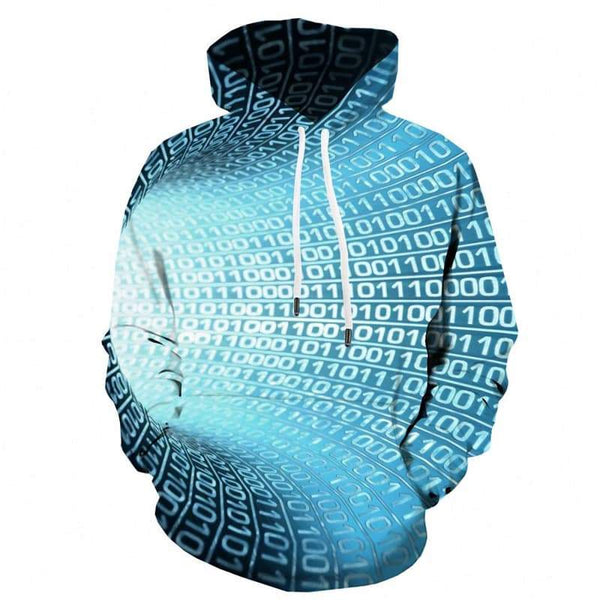 Dizziness Hoodie Men Digital 3d Printed Abstract Sweatshirt Printed Long Sleeve - KYKU