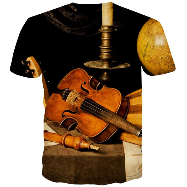 
Music T-shirt Men Instrument Tshirts Novelty Retro Tshirt Printed Electronic Tshirts Casual
                
