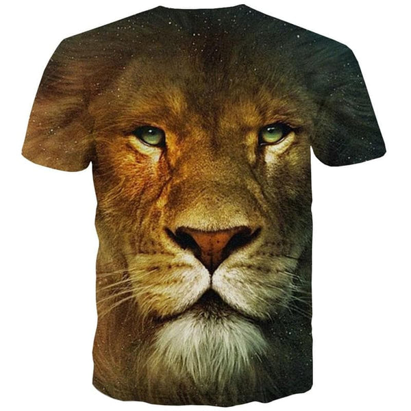 
Lion T shirt Men Animal Anime Clothes Galaxy Tshirts Casual Harajuku Shirt Print
                
