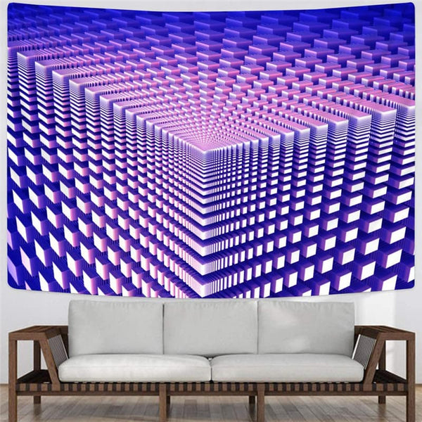 
Geometric Tapestry Psychedelic Rug Wall Vortex Home Tapestrys Purple Wall Tapestry
                
