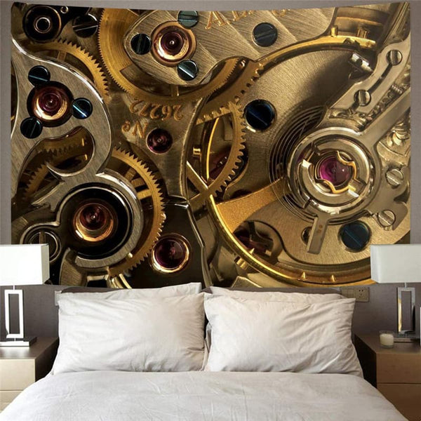 
Metal Tapestry Engine Rug Wall Gear Tenture Mandala Art Wall Tapestry Decor
                