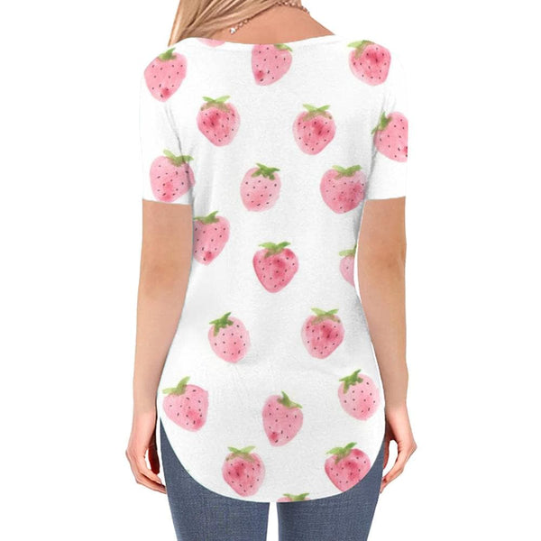 
Strawberry T-shirt women Lovely T-shirts 3d Painting Shirt Print Harajuku Tshirts Printed
                