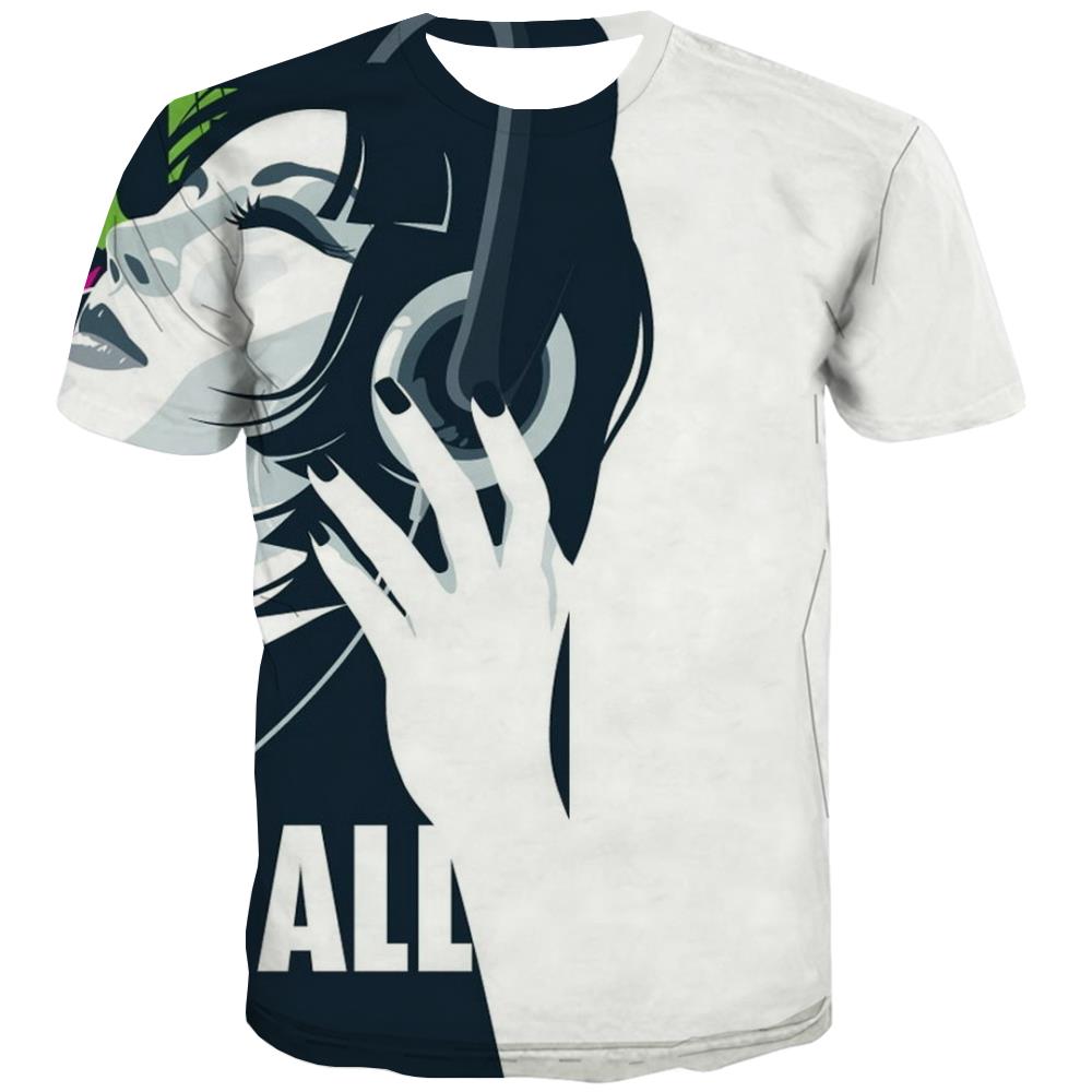 Music T-shirt Men Instrument Tshirts Novelty Retro T-shirts Graphic Electronic Tshirts Cool