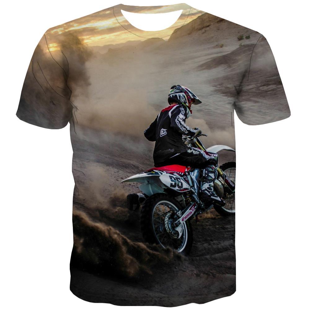 Motocross T-shirt Men motorcycle Shirt Print Offroad Tshirts Cool Short Sleeve - KYKU