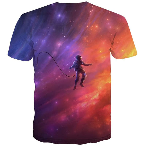
Astronaut T shirt Men Galaxy Tshirts Casual Universe Shirt Print Dizziness Tshirt Printed
                