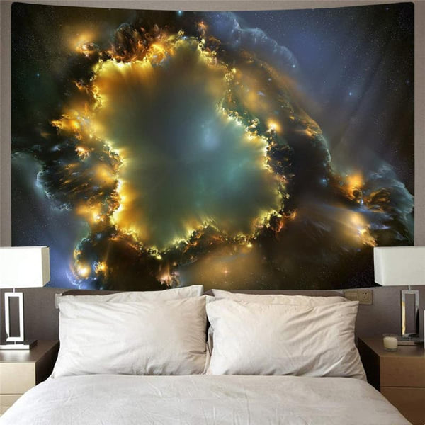 
Galaxy Tapestry Space Rug Wall Universe Tenture Mandala Black Hole Wall Tapestry
                